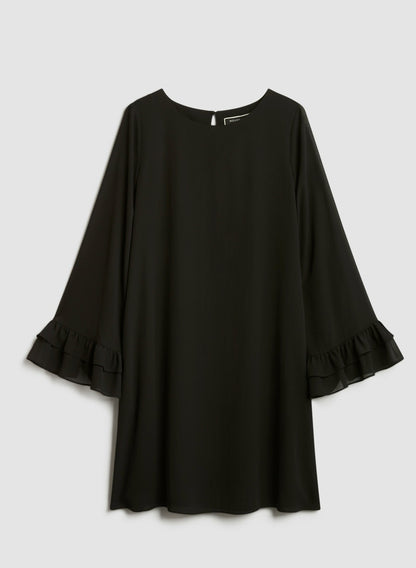 Women Bell Sleeve Cocktail Dress Black | Melanie Lyne