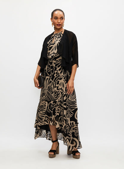 Women Slit Detail Bolero Black | Melanie Lyne