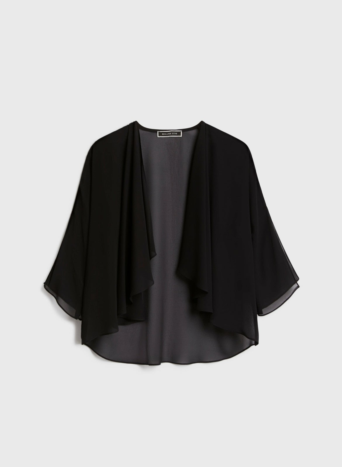Women Slit Detail Bolero Black | Melanie Lyne