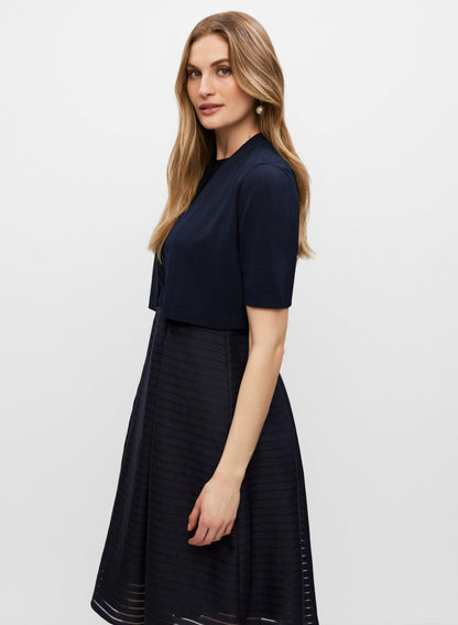 Women Knit Elbow Sleeve Bolero Night Sky | Melanie Lyne