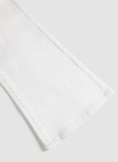 Women Flare Leg Denim Pants White | Melanie Lyne
