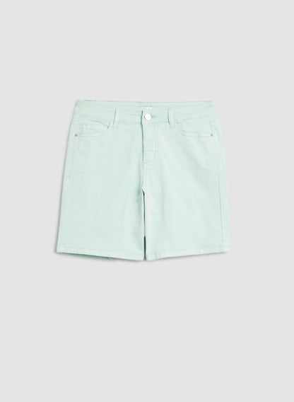 Women Denim Shorts Mint Green | Melanie Lyne