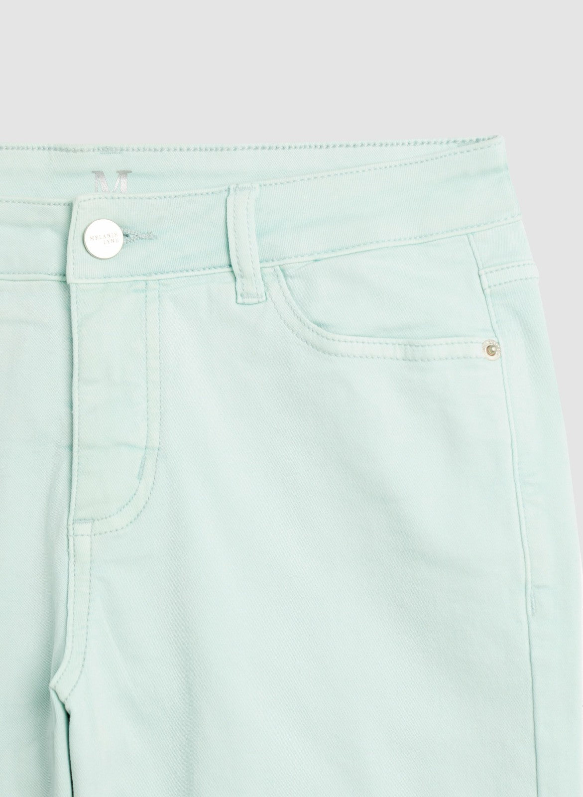 Women Denim Shorts Mint Green | Melanie Lyne