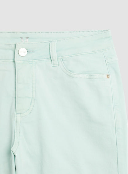 Women Denim Shorts Mint Green | Melanie Lyne