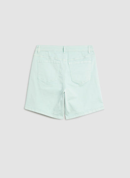 Women Denim Shorts Mint Green | Melanie Lyne