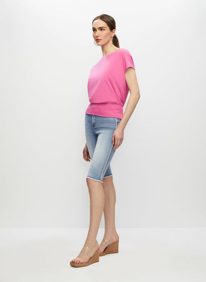 Women Trim Detail Bermuda Denim Shorts Light Blue | Melanie Lyne