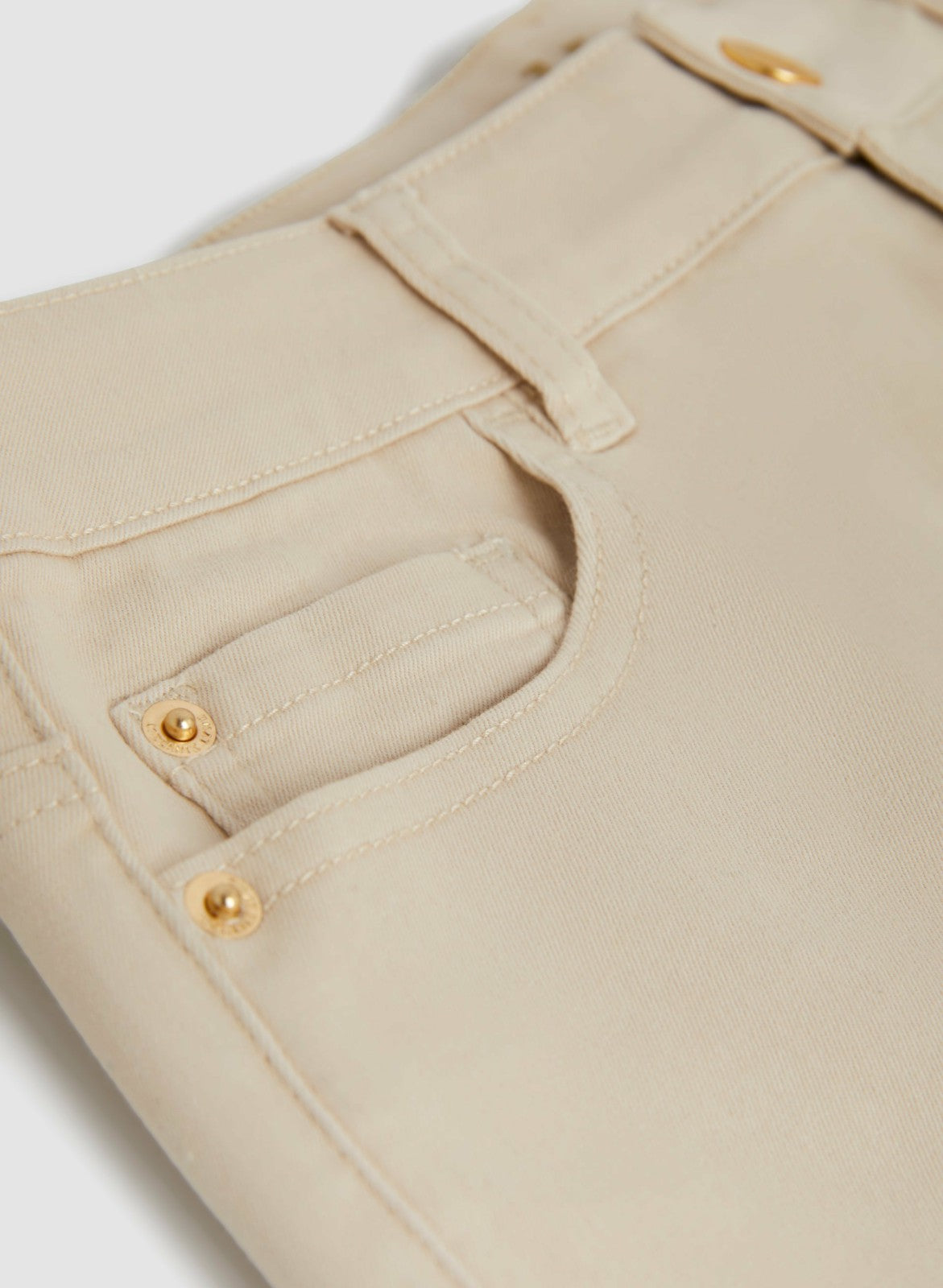 Women Denim Bermuda Shorts Stone | Melanie Lyne