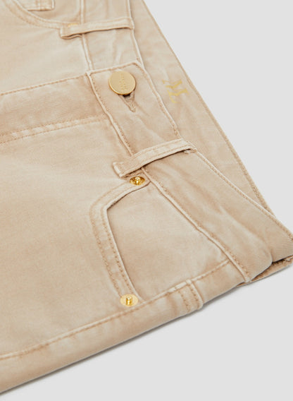 Women Straight Leg Denim Capris Light Chardonnay | Melanie Lyne