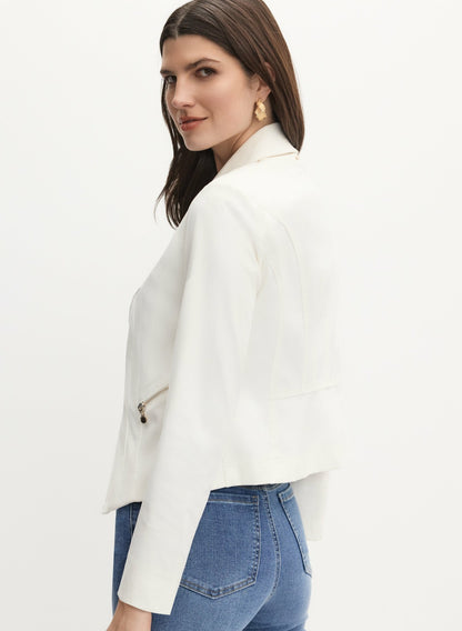 Women Vex - Stud Detail Jacket Ivory | Melanie Lyne