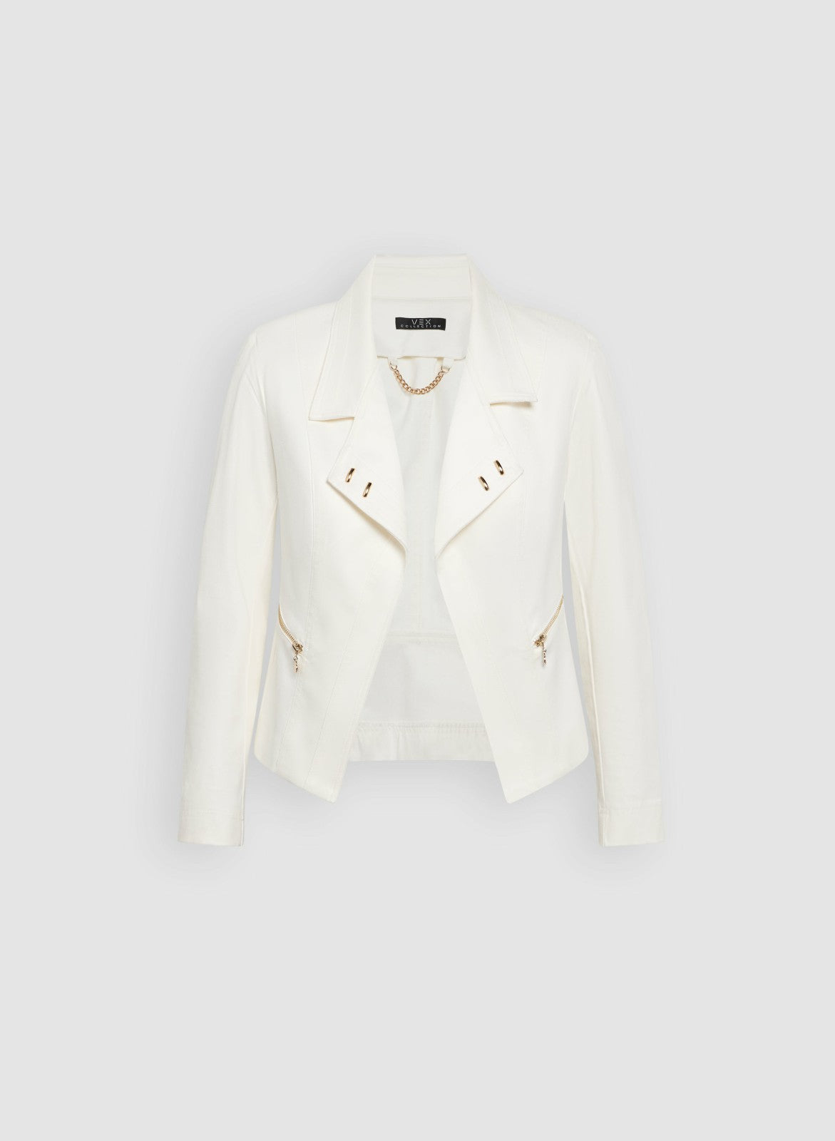 Women Vex - Stud Detail Jacket Ivory | Melanie Lyne