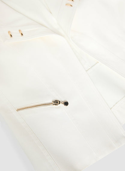 Women Vex - Stud Detail Jacket Ivory | Melanie Lyne