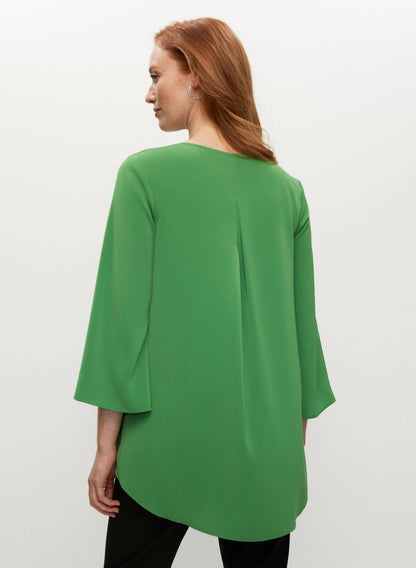 Women Layered Effect Asymmetric Blouse Apple Green | Melanie Lyne