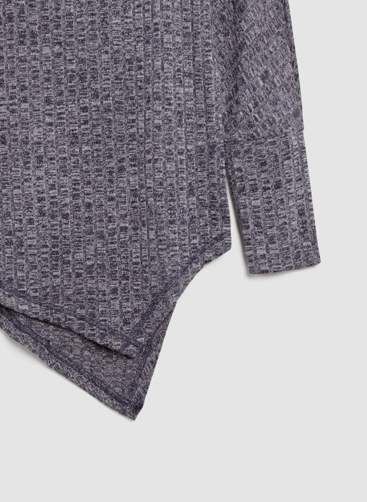 Women Asymmetrical Melange Knit Tunic Night Sky | Melanie Lyne