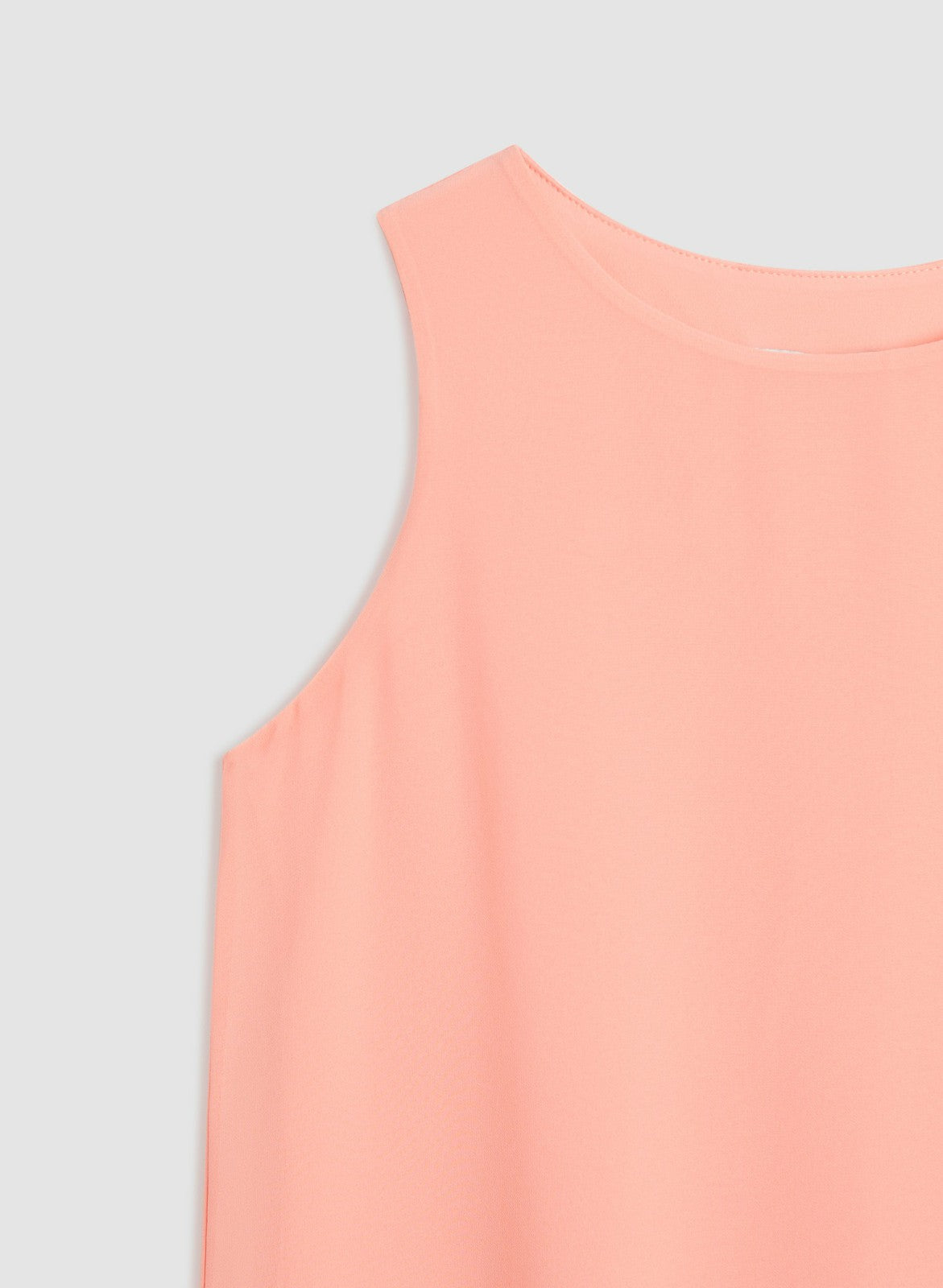 Women Sleeveless Chiffon Overlay Tunic Apricot | Melanie Lyne