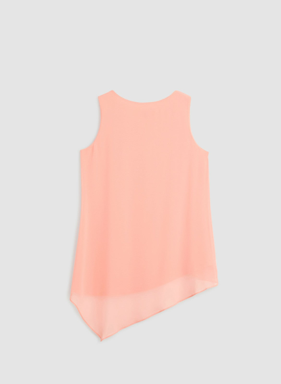 Women Sleeveless Chiffon Overlay Tunic Apricot | Melanie Lyne