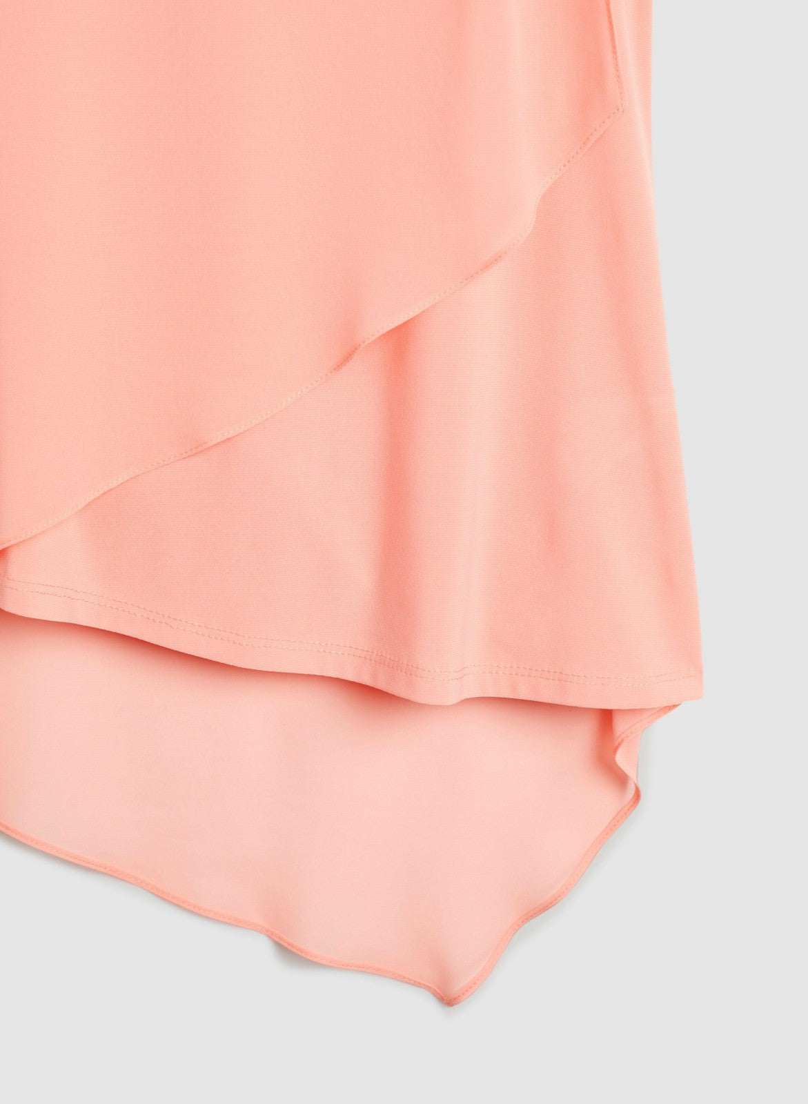 Women Sleeveless Chiffon Overlay Tunic Apricot | Melanie Lyne
