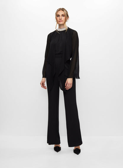 Women Tie Front Bolero Black | Melanie Lyne