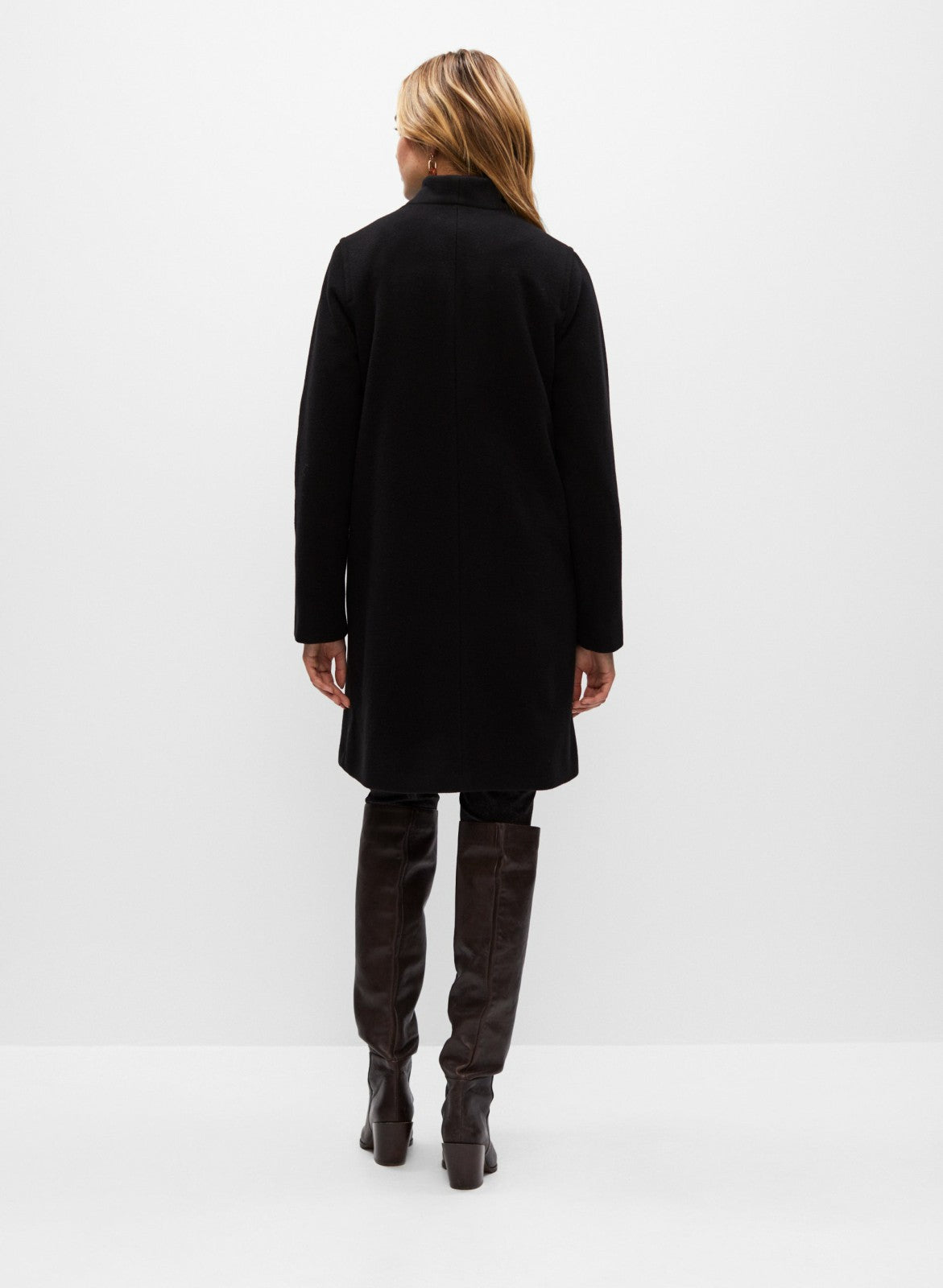 Women Mallia - Wool Blend Coat Black | Melanie Lyne