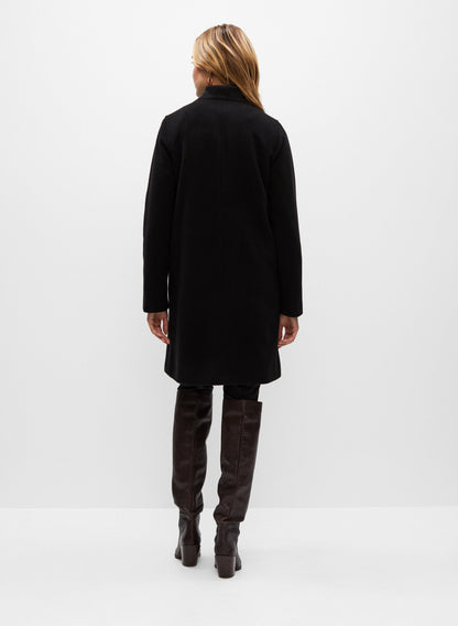 Women Mallia - Wool Blend Coat Black | Melanie Lyne