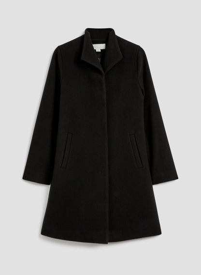 Women Mallia - Wool Blend Coat Black | Melanie Lyne