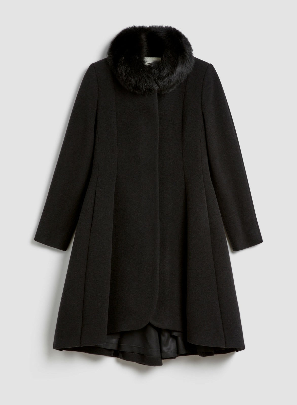 Women Mallia - Wool & Cashmere Blend Coat Black | Melanie Lyne