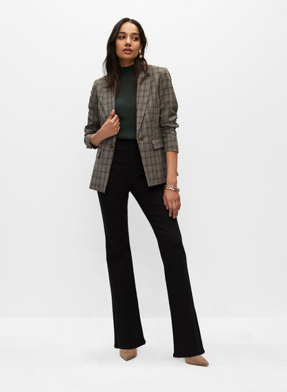 Women Flare Leg Jeans Black | Melanie Lyne