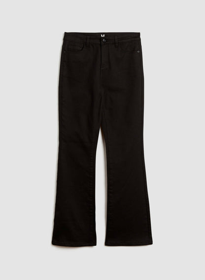 Women Flare Leg Jeans Black | Melanie Lyne