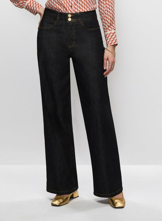 Women Wide Leg Jeans Rinse Tint | Melanie Lyne