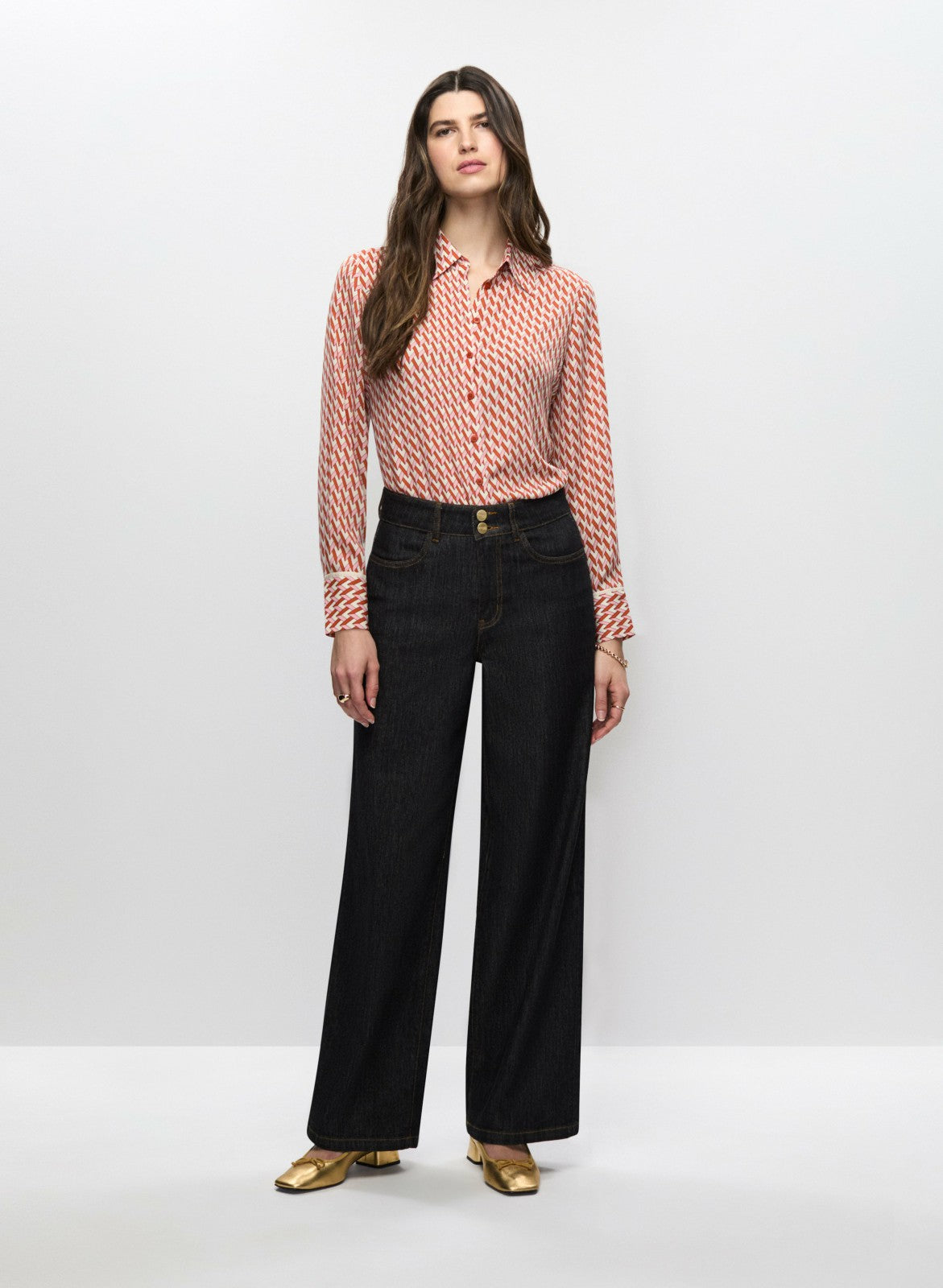 Women Wide Leg Jeans Rinse Tint | Melanie Lyne