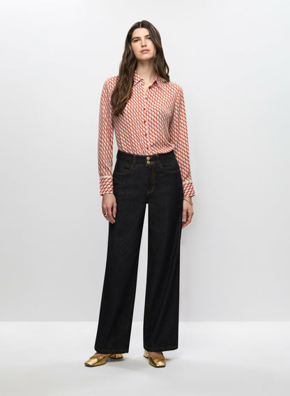 Women Wide Leg Jeans Rinse Tint | Melanie Lyne