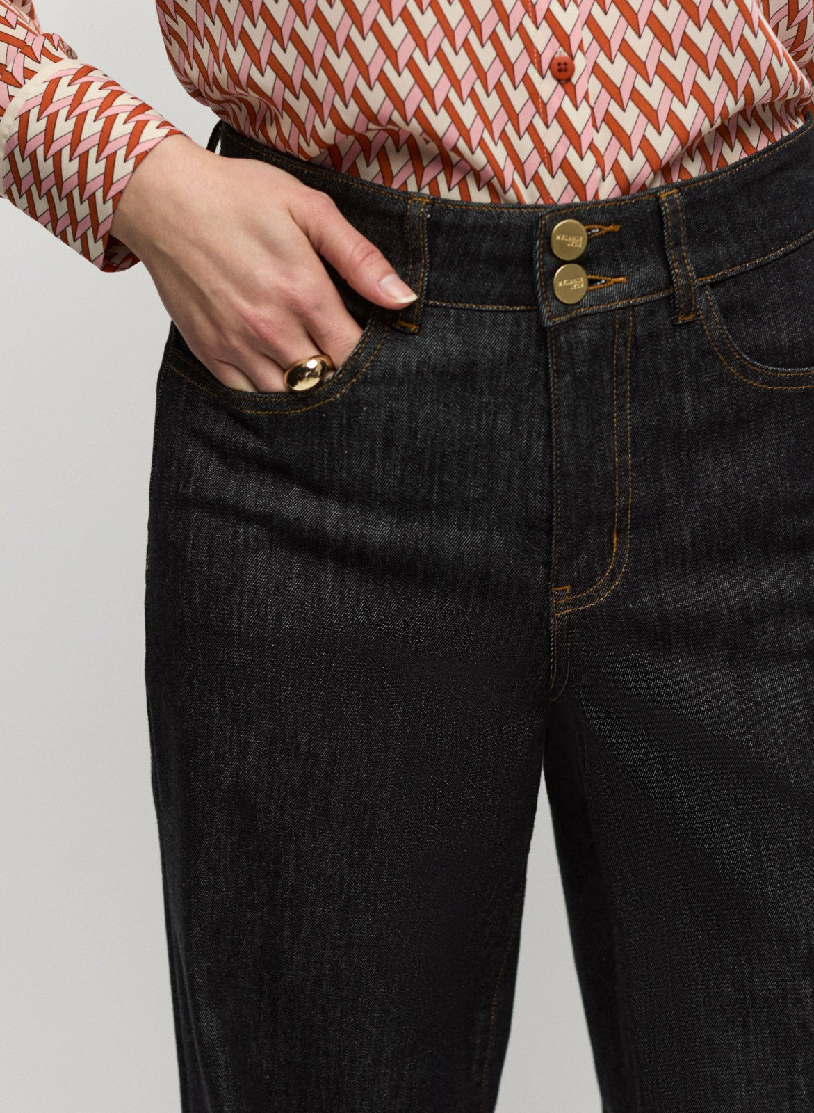 Women Wide Leg Jeans Rinse Tint | Melanie Lyne