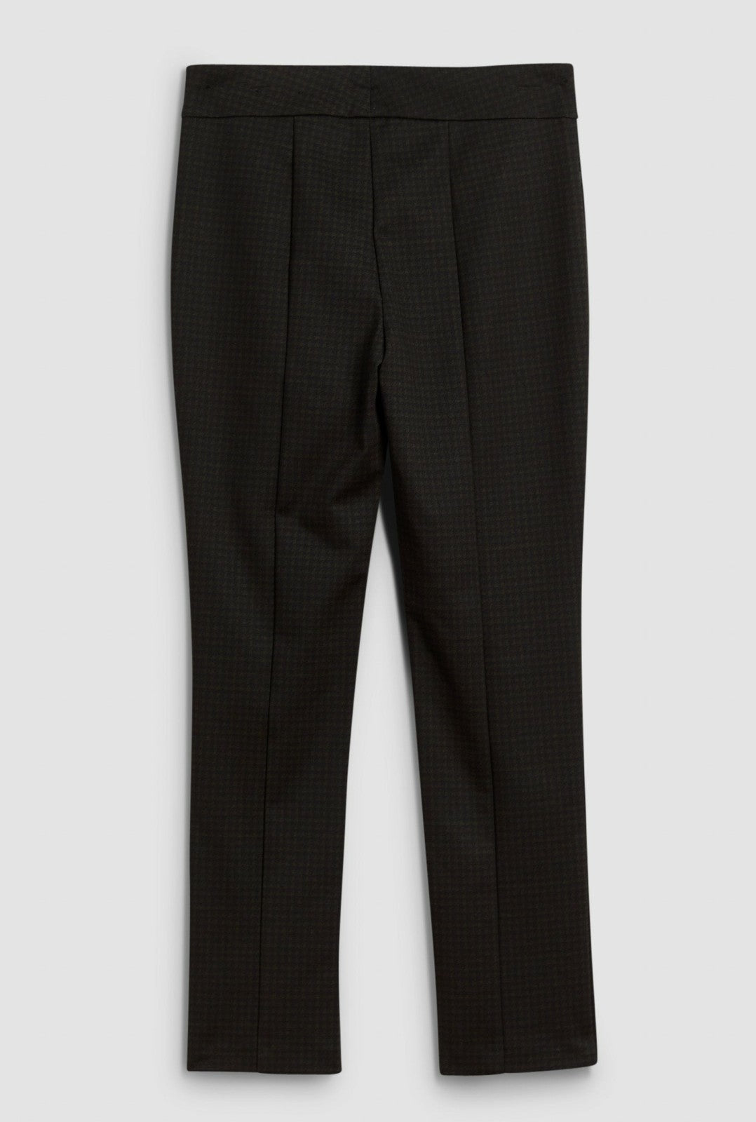 Women Madison Houndstooth Pull-On Pants Black Pattern | Melanie Lyne