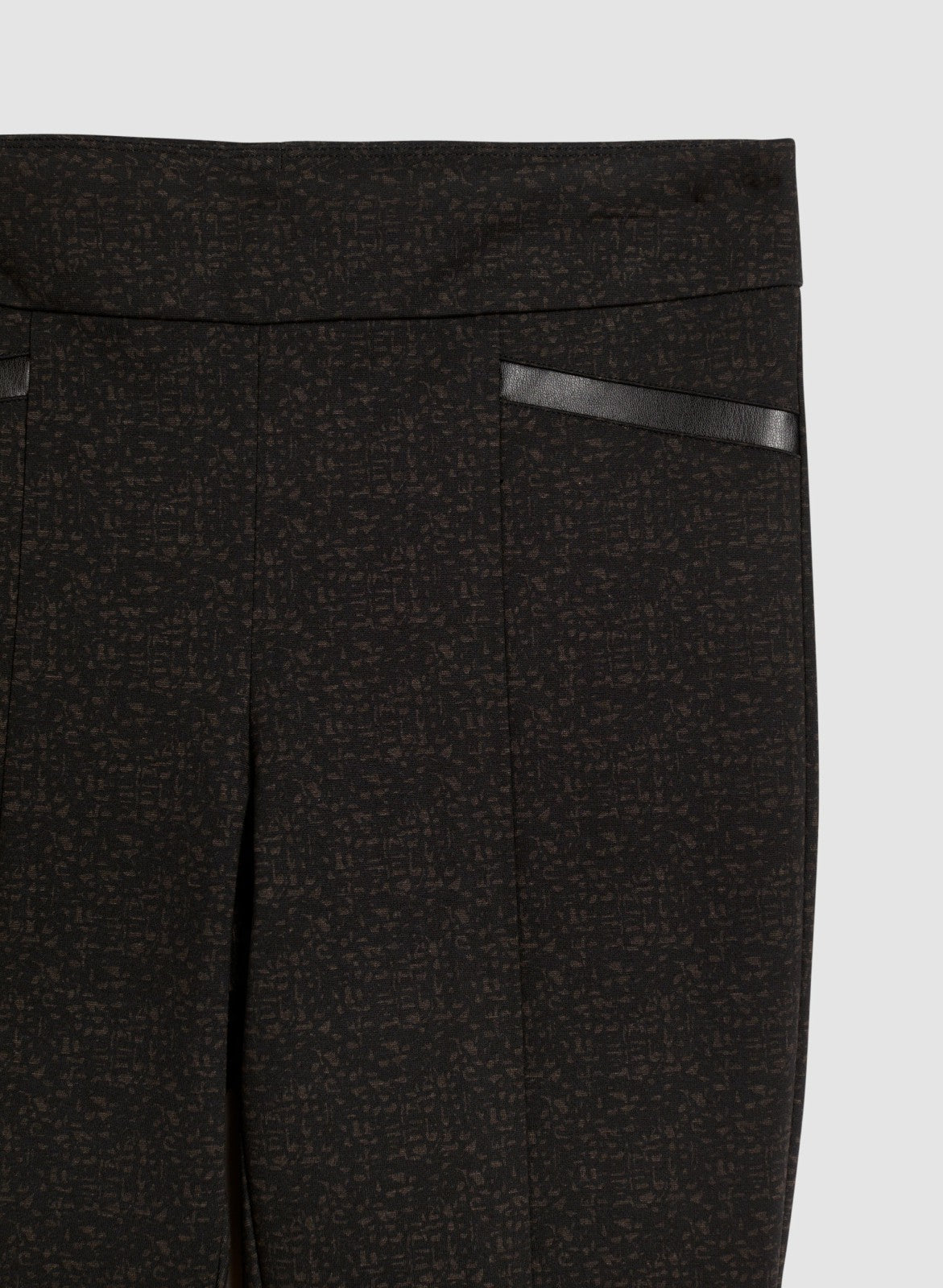 Women Madison Pull-On Abstract Print Pants Black Pattern | Melanie Lyne