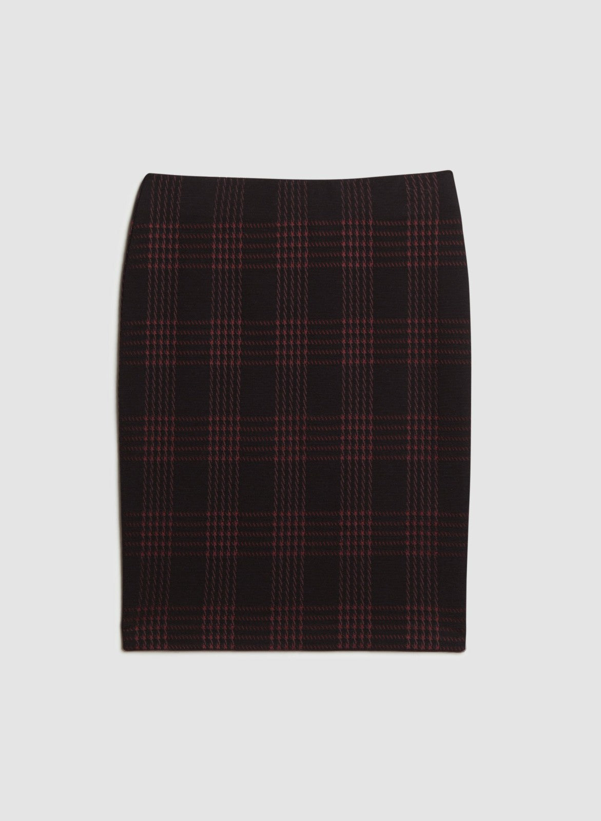 Women Ottoman Plaid Print Skirt Black Pattern | Melanie Lyne
