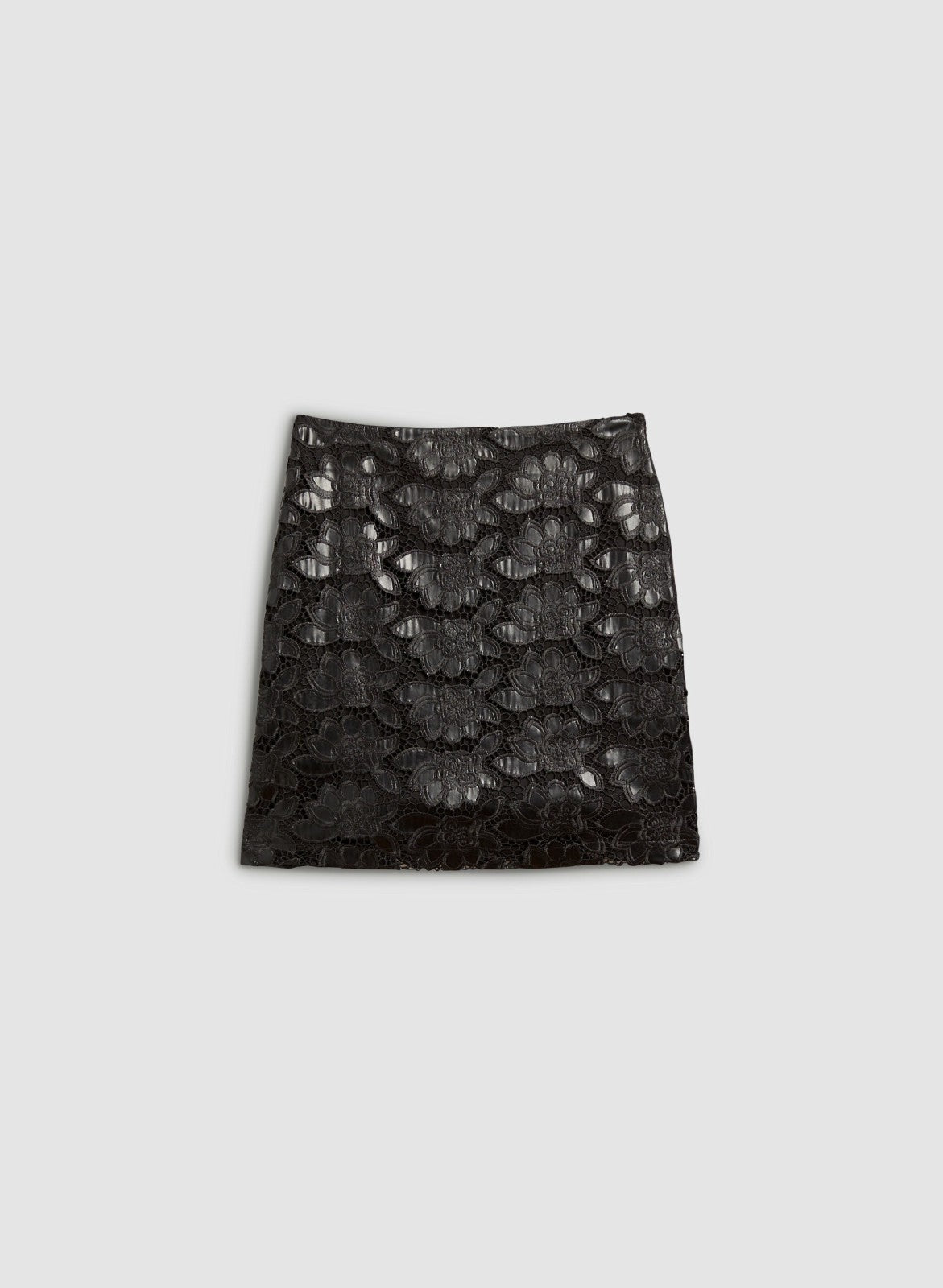 Women Floral Lace Skirt Black | Melanie Lyne