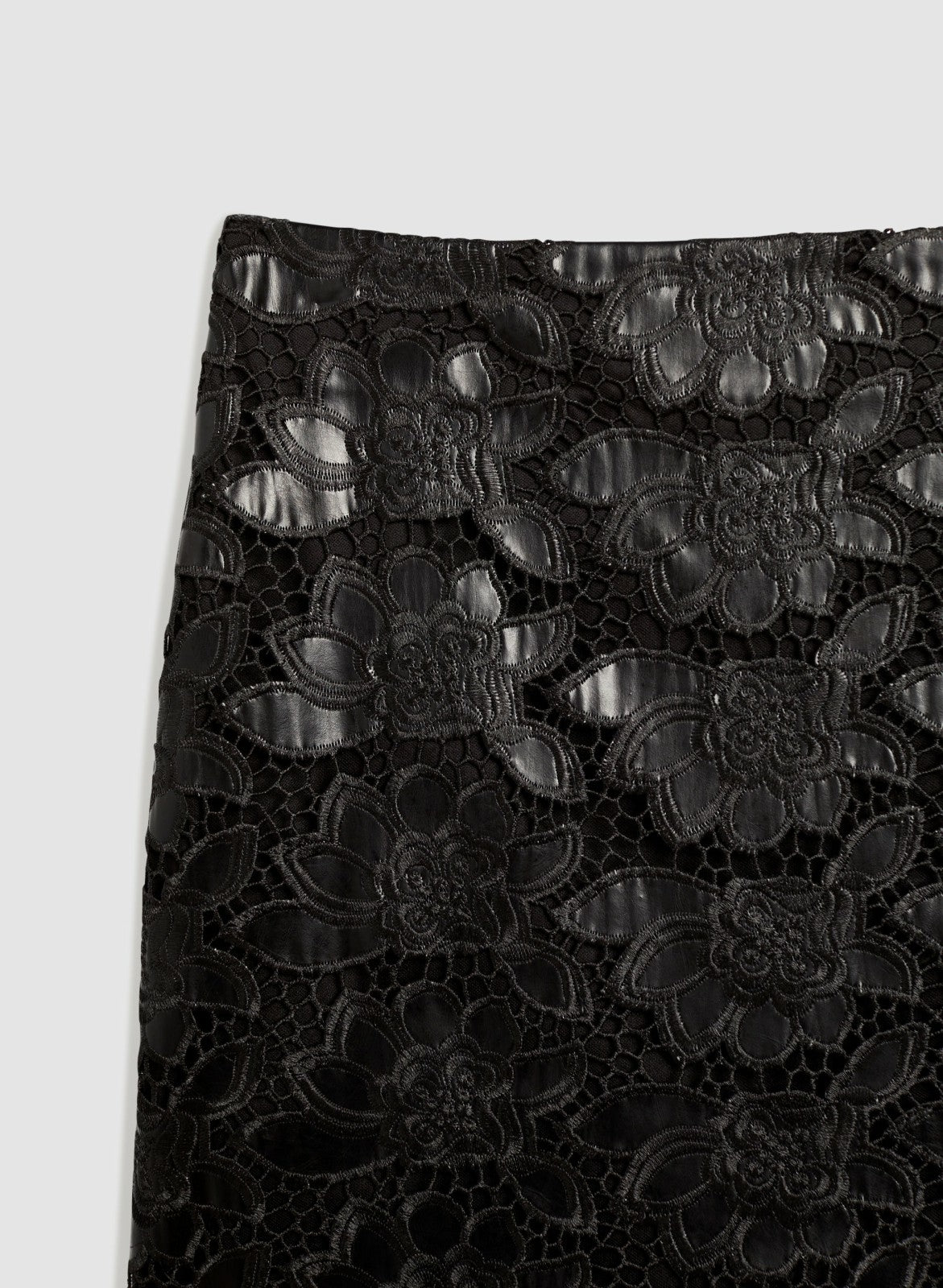 Women Floral Lace Skirt Black | Melanie Lyne