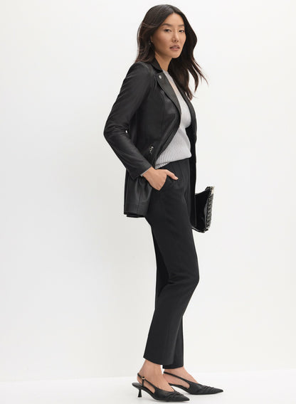 Women Vex - Faux Suede Redingote Black | Melanie Lyne
