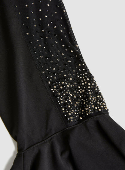 Women Bell Sleeve Tunic Black | Melanie Lyne