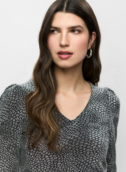 Women Asymmetric Animal Print Tunic Black Pattern | Melanie Lyne