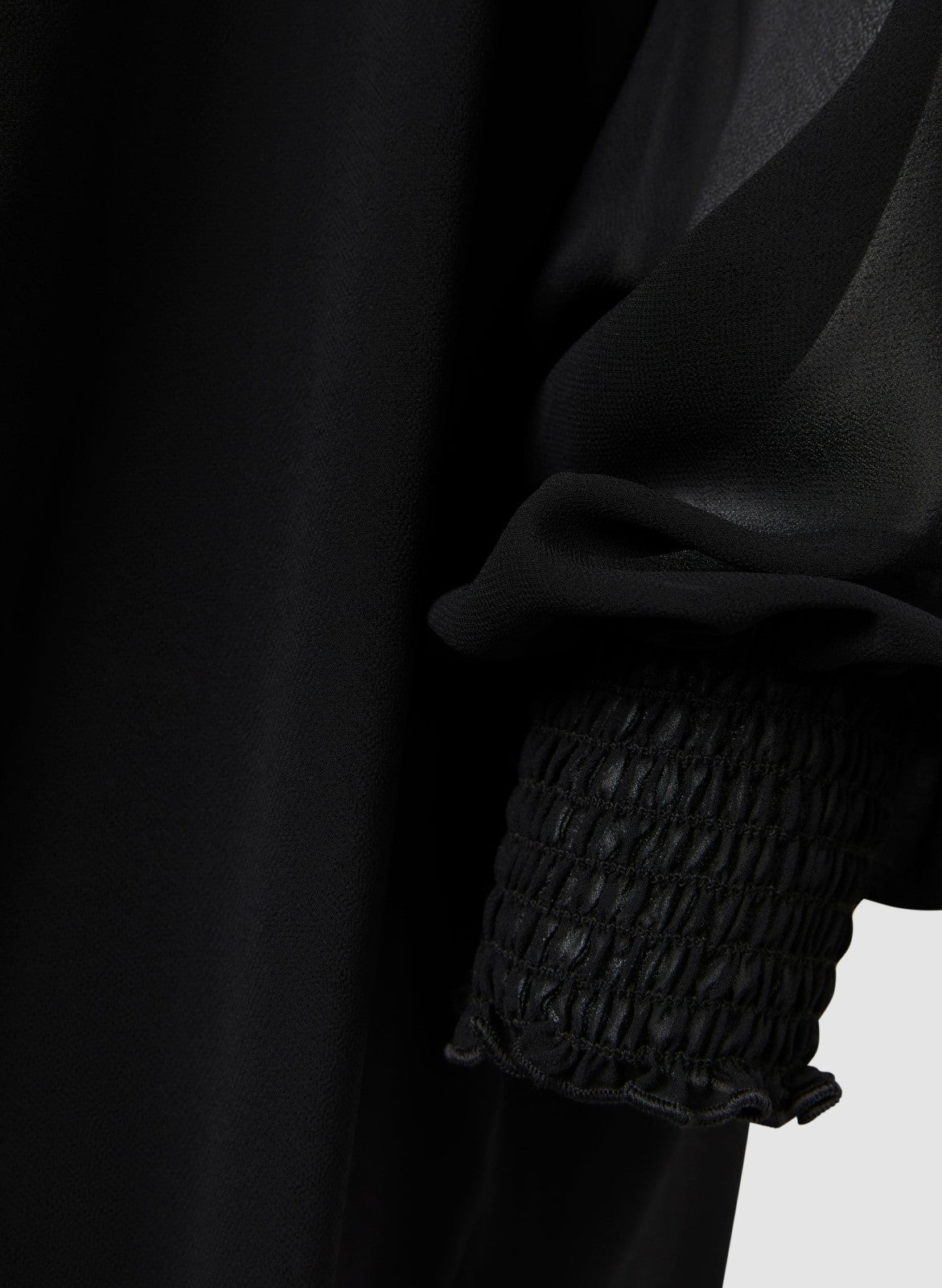 Women High-Low Chiffon Tunic Black | Melanie Lyne