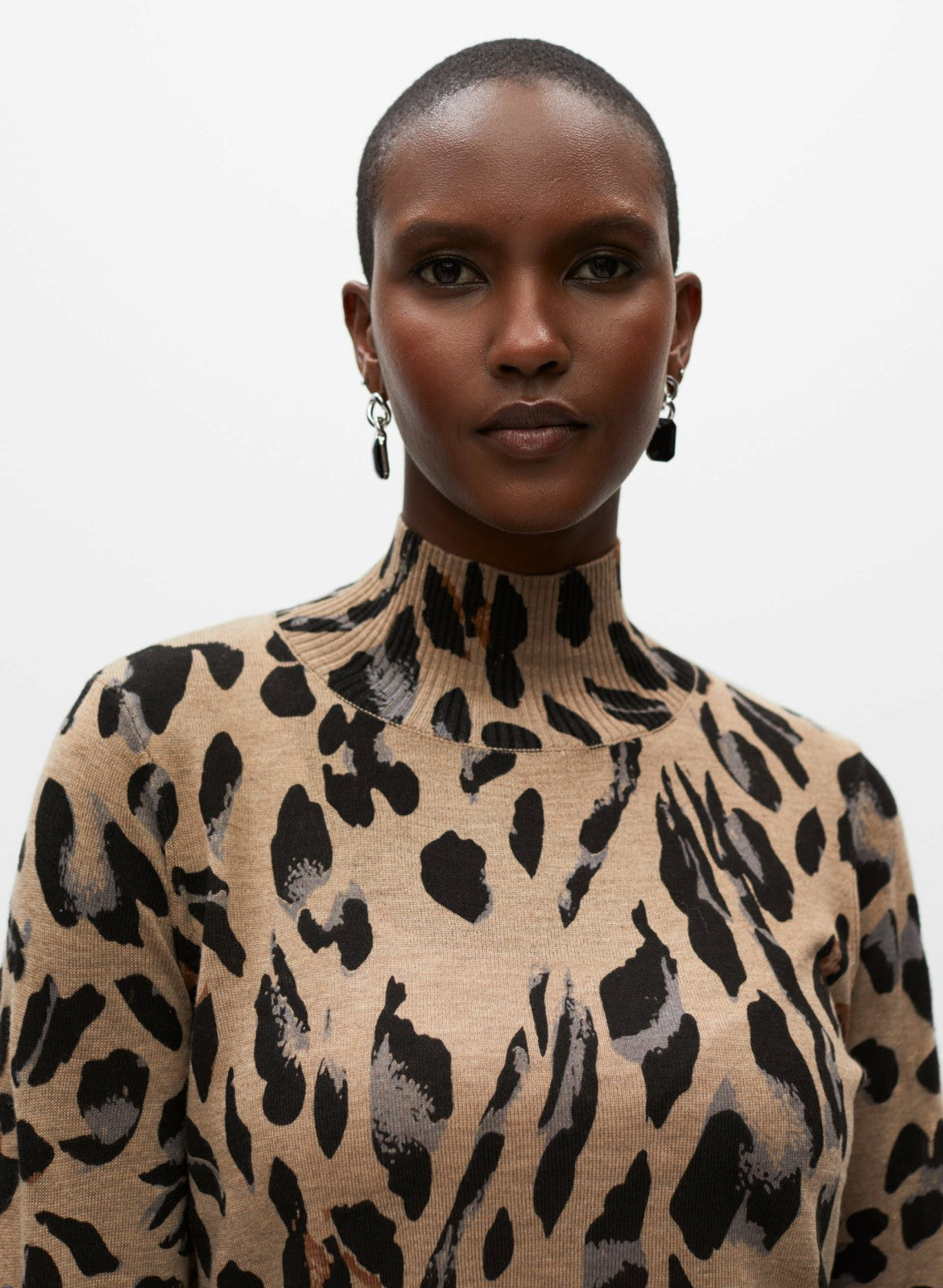 Women Leopard Print Tunic Light Brandy | Melanie Lyne