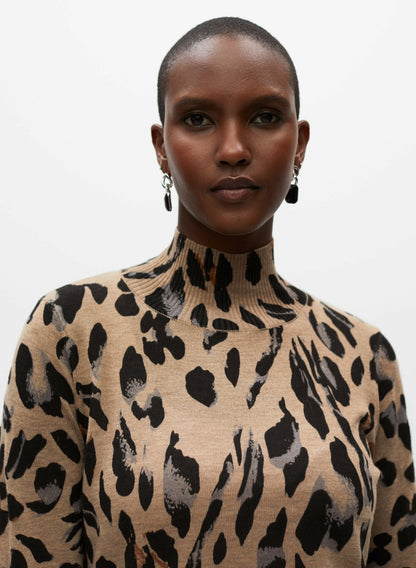 Women Leopard Print Tunic Light Brandy | Melanie Lyne
