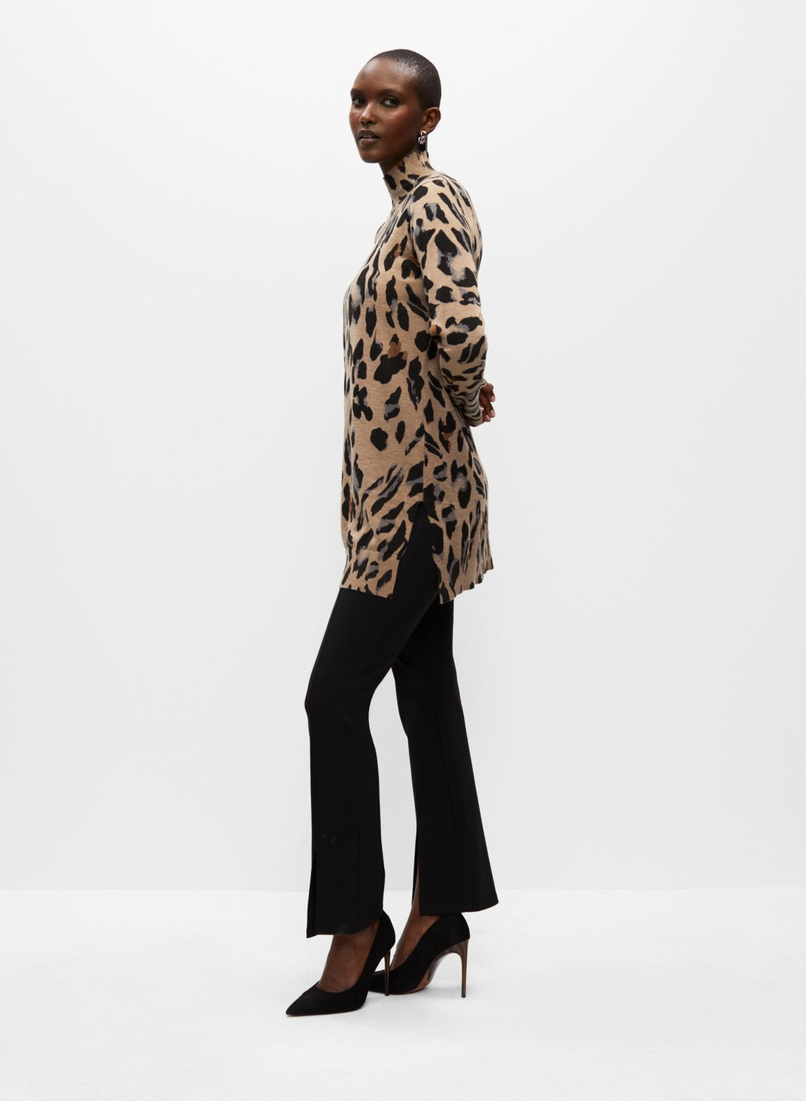 Women Leopard Print Tunic Light Brandy | Melanie Lyne
