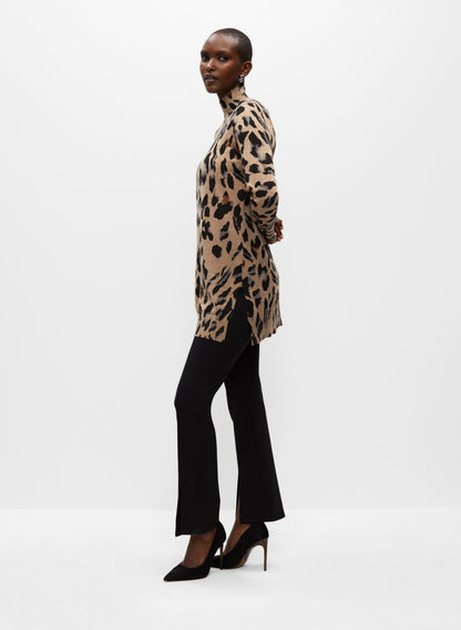 Women Leopard Print Tunic Light Brandy | Melanie Lyne