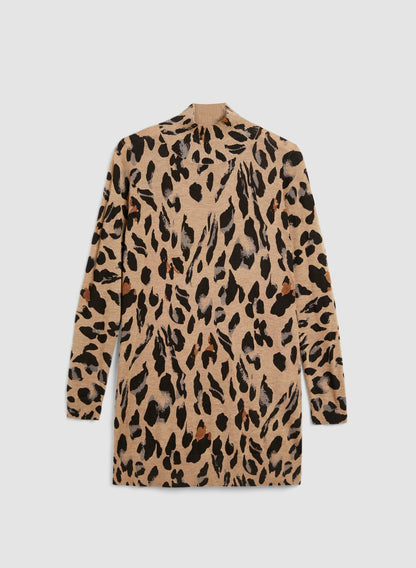Women Leopard Print Tunic Light Brandy | Melanie Lyne