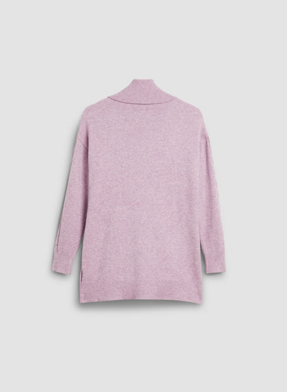 Women Cowl Neck Sweater Light Aubergine | Melanie Lyne