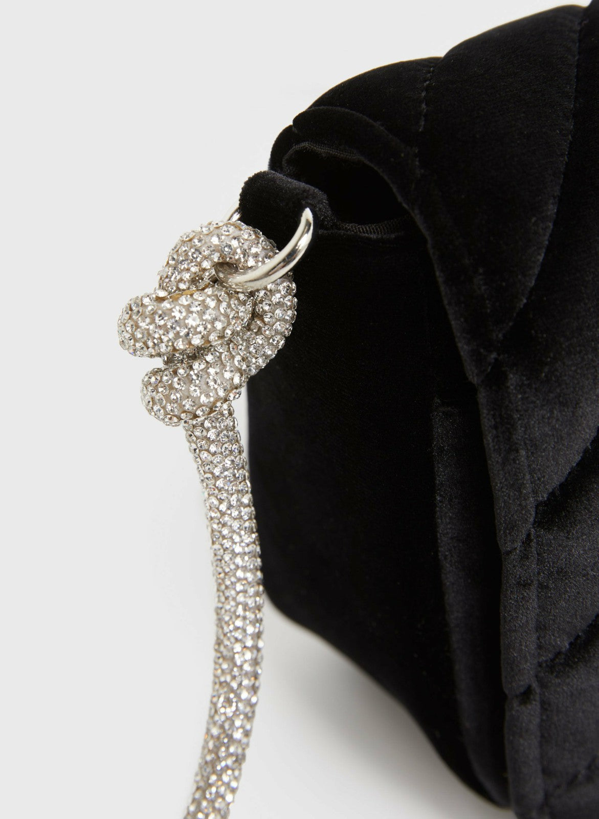 Women Velvet Clutch Black | Melanie Lyne