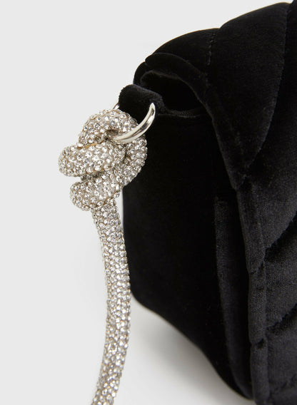 Women Velvet Clutch Black | Melanie Lyne