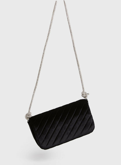 Women Velvet Clutch Black | Melanie Lyne
