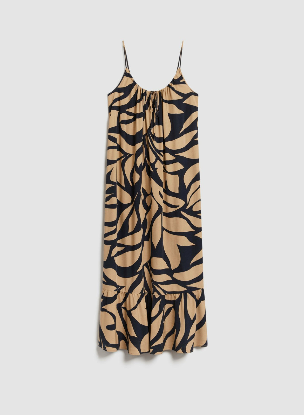 Women Tonal Leaf Print Maxi Dress Blue Pattern | Melanie Lyne